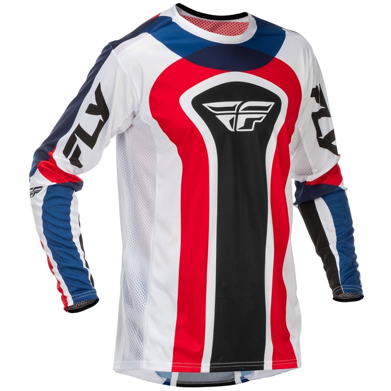 Motokrosa krekliņš FLY Racing Lite USA sarkanbaltsarkans-zils
