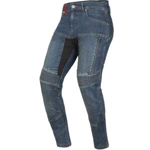 Sieviešu džinsi Ayrton 505 motocikla tipa ar mazgātu zilu krāsu