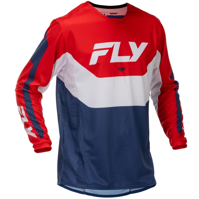 Motokrosa krekliņš FLY Racing Kinetic ASV sarkanbaltsarkans-zils