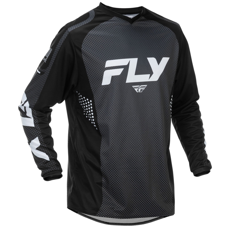 Motokrosa krekliņš FLY Racing F-16 melns un balts
