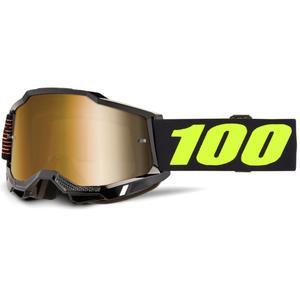 Motokrosa brilles 100% Accuri 2 FAIRBANKS ar zelta pleksi stikliem