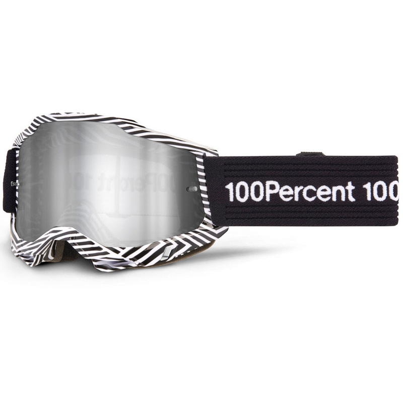 Motokrosa brilles 100% Accuri 2 SAMBA ar sudraba pleksi