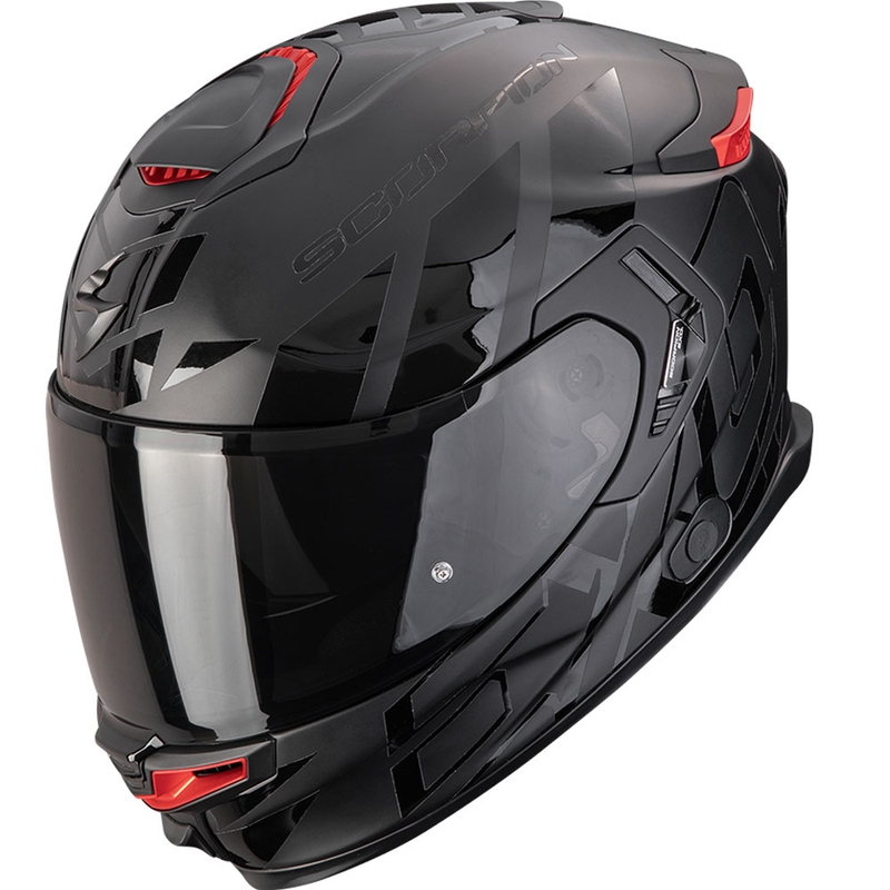 Integrēta motocikla ķivere Scorpion EXO-GT SP Air Noble matēti melna