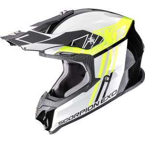 Motokrosa ķivere Scorpion VX-16 EVO Air Lignes melns-fluo dzeltens