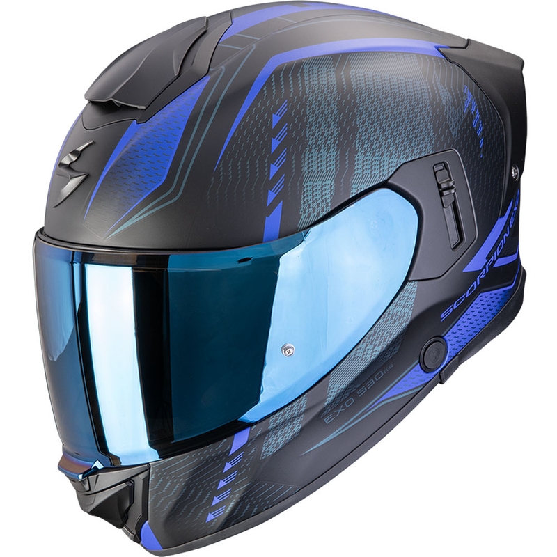Integrēta motocikla ķivere Scorpion EXO-530 Air Theras matēta melns-zils