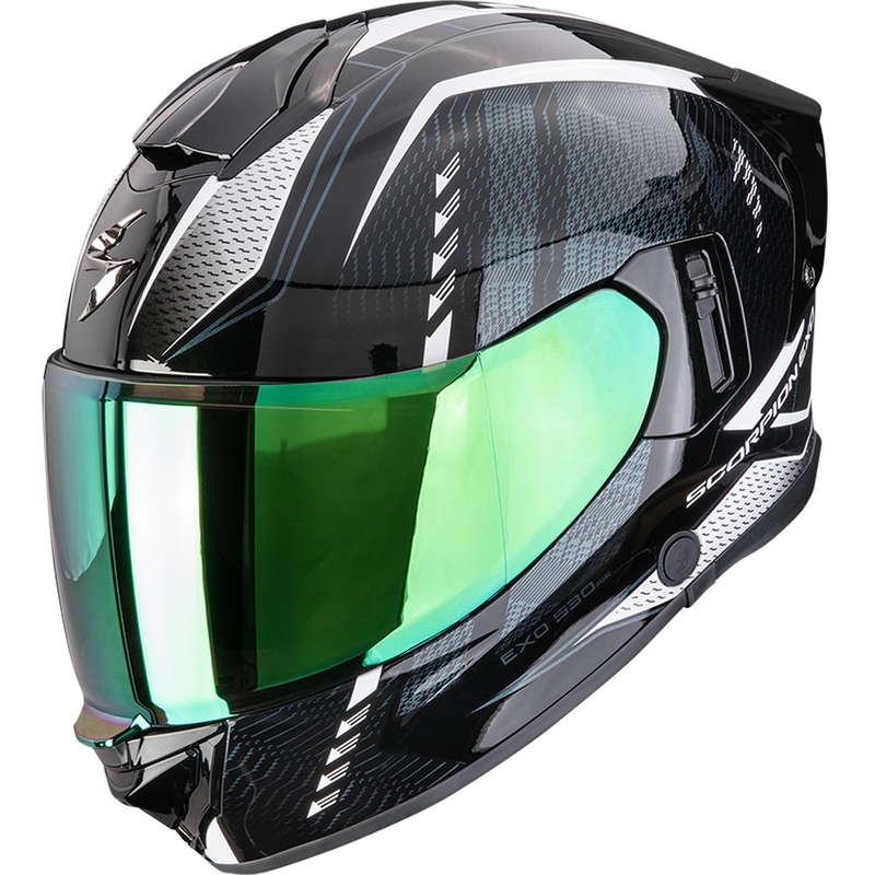 Integrēta motocikla ķivere Scorpion EXO-530 Air Theras melna-perlamutra-balta