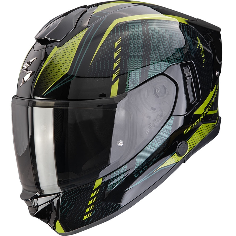 Integrēta motociklu ķivere Scorpion EXO-530 Air Theras melns-zaļš