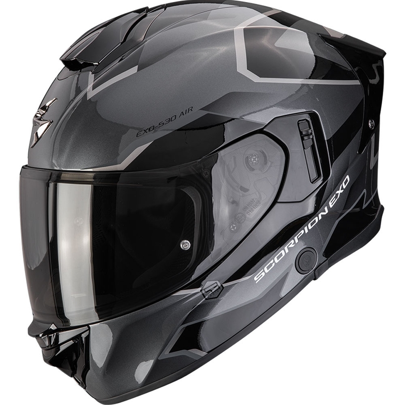 Scorpion EXO-530 Air Clip integrālā motocikla ķivere sudraba- melna
