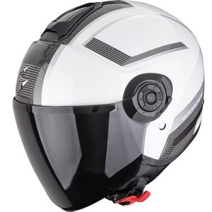 Atvērtā moto ķivere Scorpion EXO-CITY II Cosmos pearl white-silver