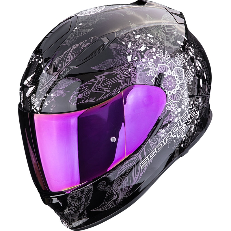 Integrālā motociklistu ķivere Scorpion EXO-491 Dream melns hameleons