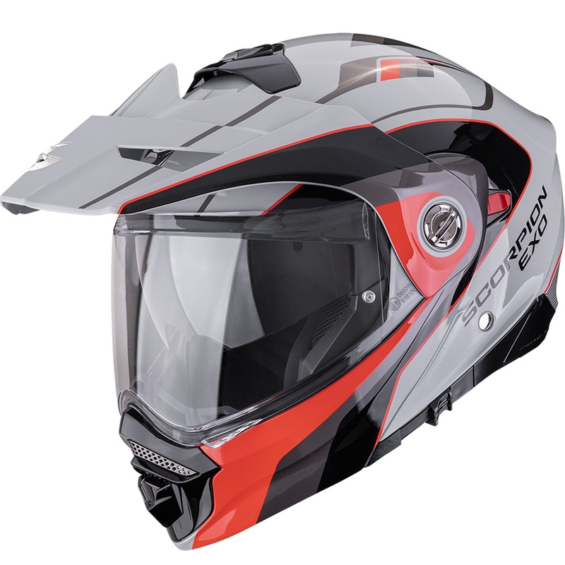 Enduro motociklu ķivere Scorpion ADX-2 Kamps pelēk-arkana