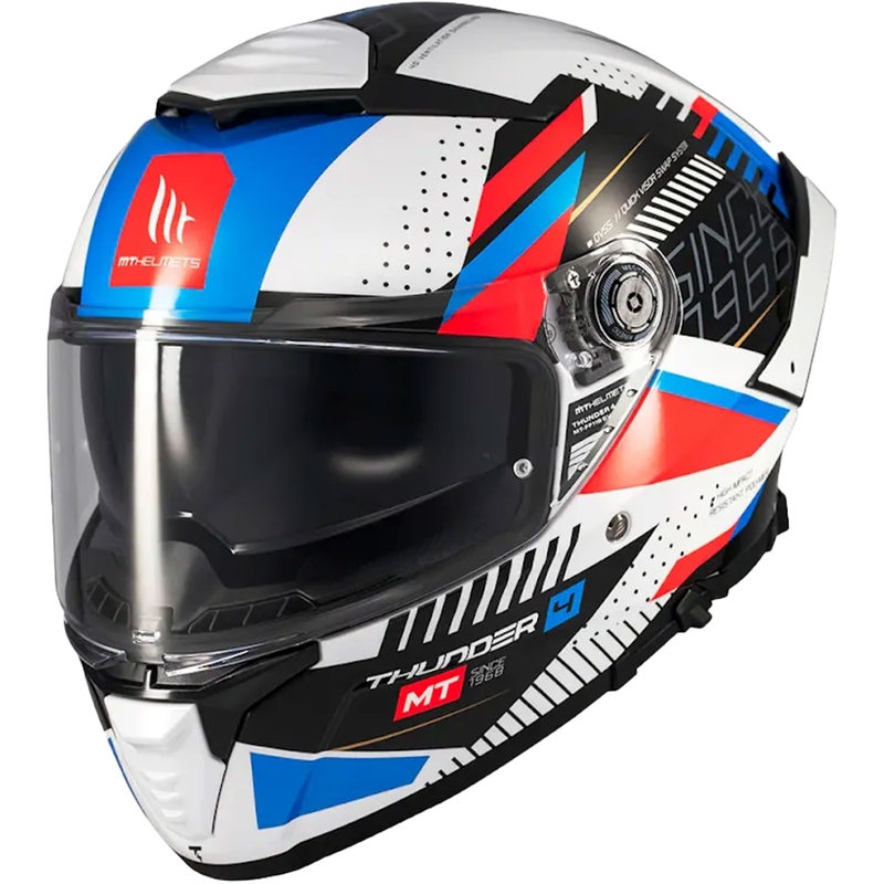 Pilna izmēra motocikla ķivere MT Thunder 4 SV Luminence zila