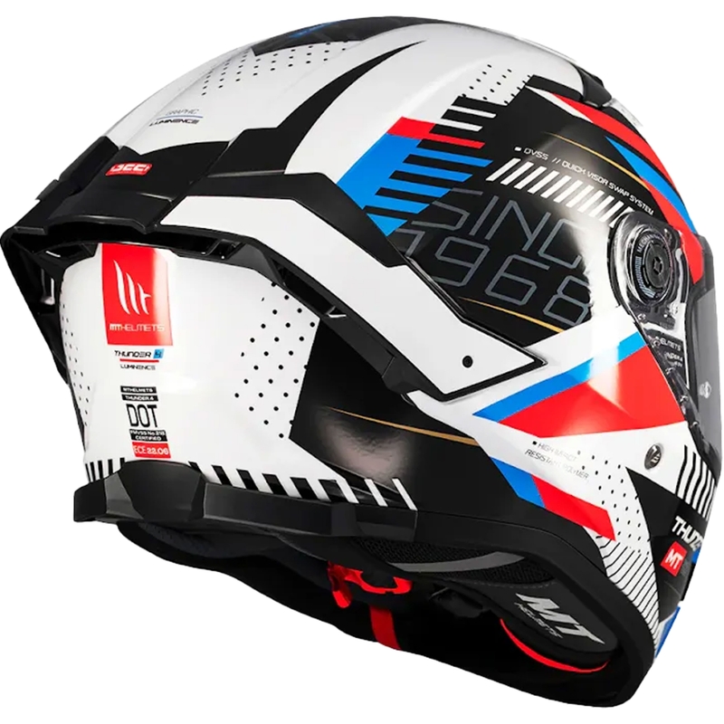 Pilna izmēra motocikla ķivere MT Thunder 4 SV Luminence zila