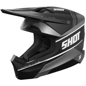 Motokrosa ķivere Shot Furious Dust matēts melns