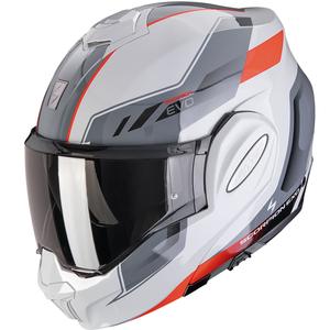 Salokāmā motociklu ķivere Scorpion EXO-TECH EVO Socius pelēk-arkana