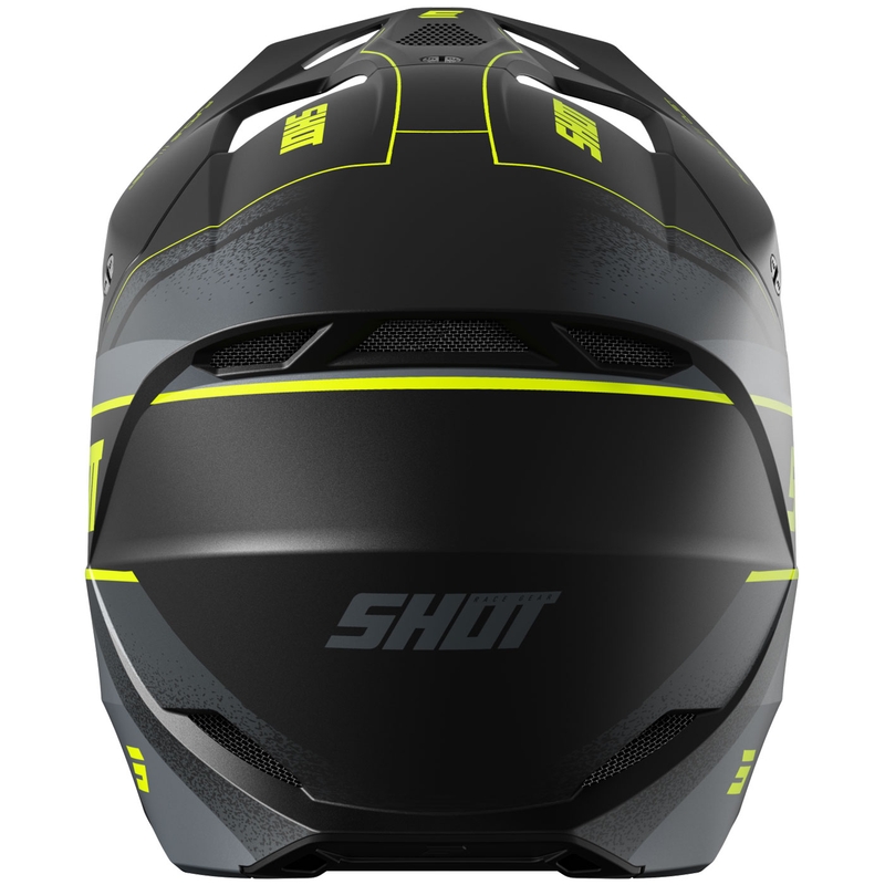 Motokrosa ķivere Shot Furious Dust matēta fluo dzeltena