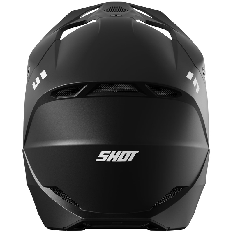 Motokrosa ķivere Shot Furious Solid Matte Black