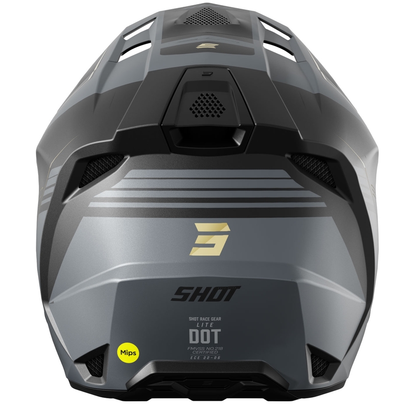 Motokrosa ķivere Shot Lite S10 matēta melni pelēka