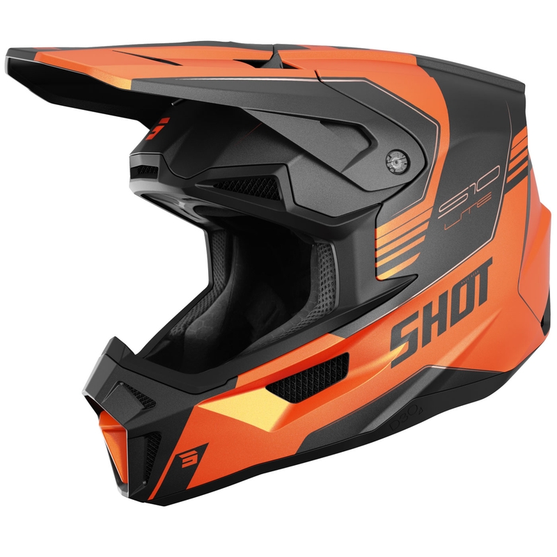 Motokrosa ķivere Shot Lite S10 matēts oranžs