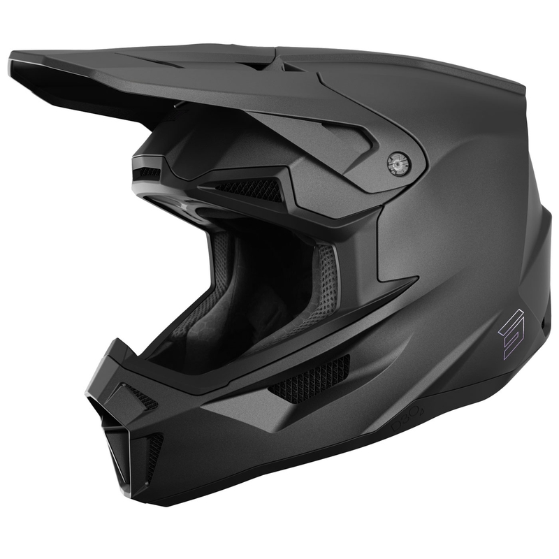 Motokrosa ķivere Shot Lite Solid matēts melns