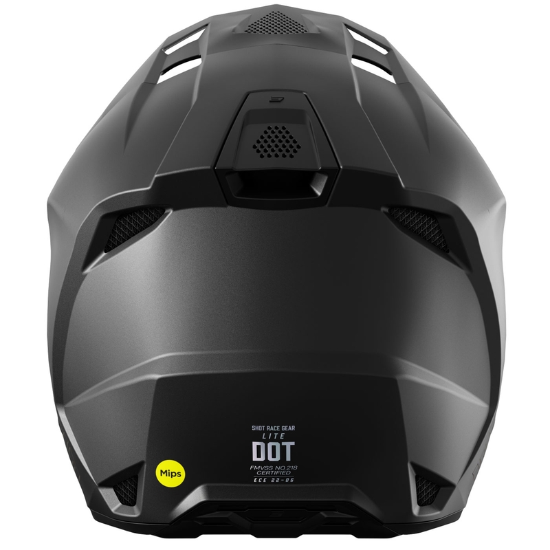 Motokrosa ķivere Shot Lite Solid matēts melns