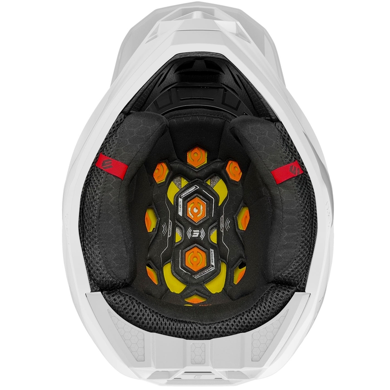 Motokrosa ķivere Shot Lite Solid spīdīgi balta
