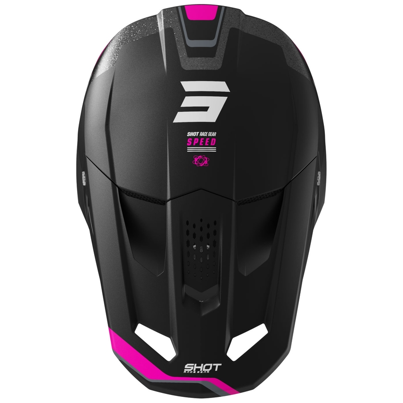 Motokrosa ķivere Shot Speed Atomic matēta rozā krāsā
