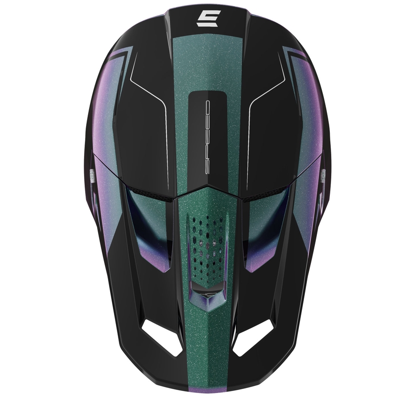 Motokrosa ķivere Shot Speed Fury spīdīgs cameleon