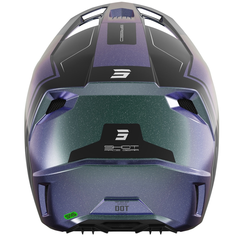 Motokrosa ķivere Shot Speed Fury spīdīgs cameleon