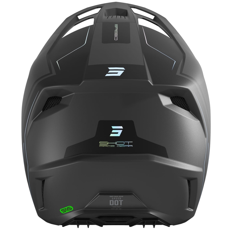 Motokrosa ķivere Shot Speed Fury matēti pelēka