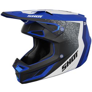 Motokrosa ķivere Shot Speed Hybrid matēti zila