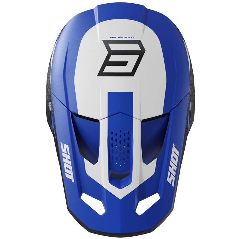 Motokrosa ķivere Shot Speed Hybrid matēti zila