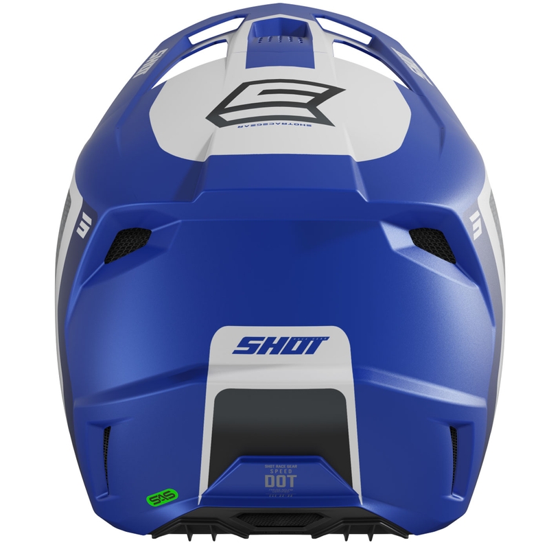 Motokrosa ķivere Shot Speed Hybrid matēti zila