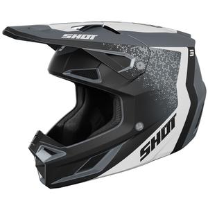 Motokrosa ķivere Shot Speed Hybrid matēti pelēka