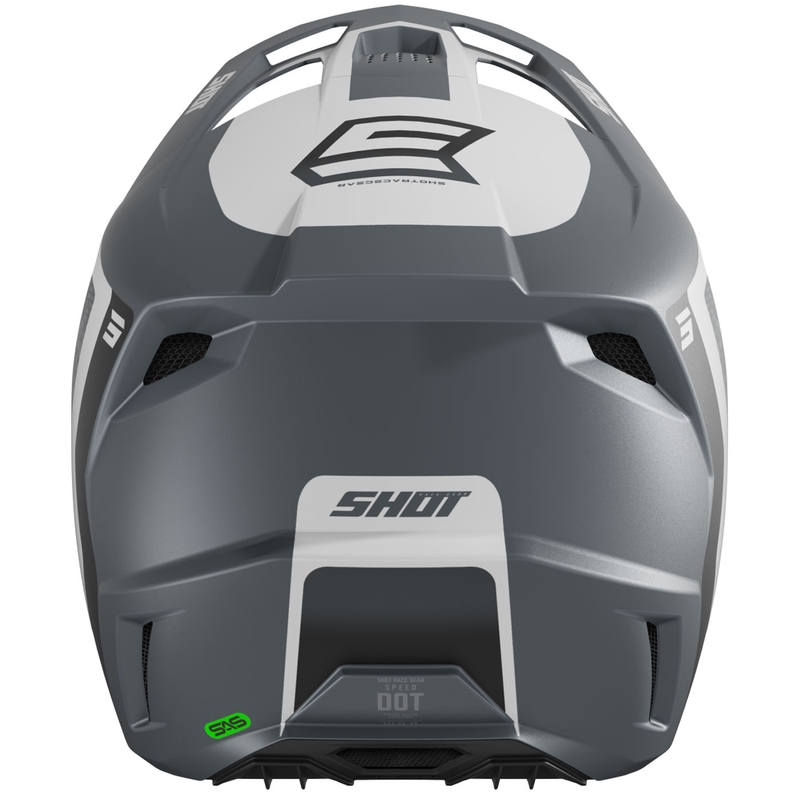 Motokrosa ķivere Shot Speed Hybrid matēti pelēka