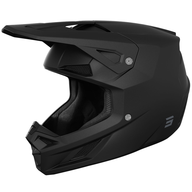 Motokrosa ķivere Shot Speed Solid matēts melns