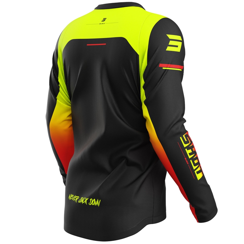 Motokrosa krekliņš Shot Devo Block fluo dzeltens