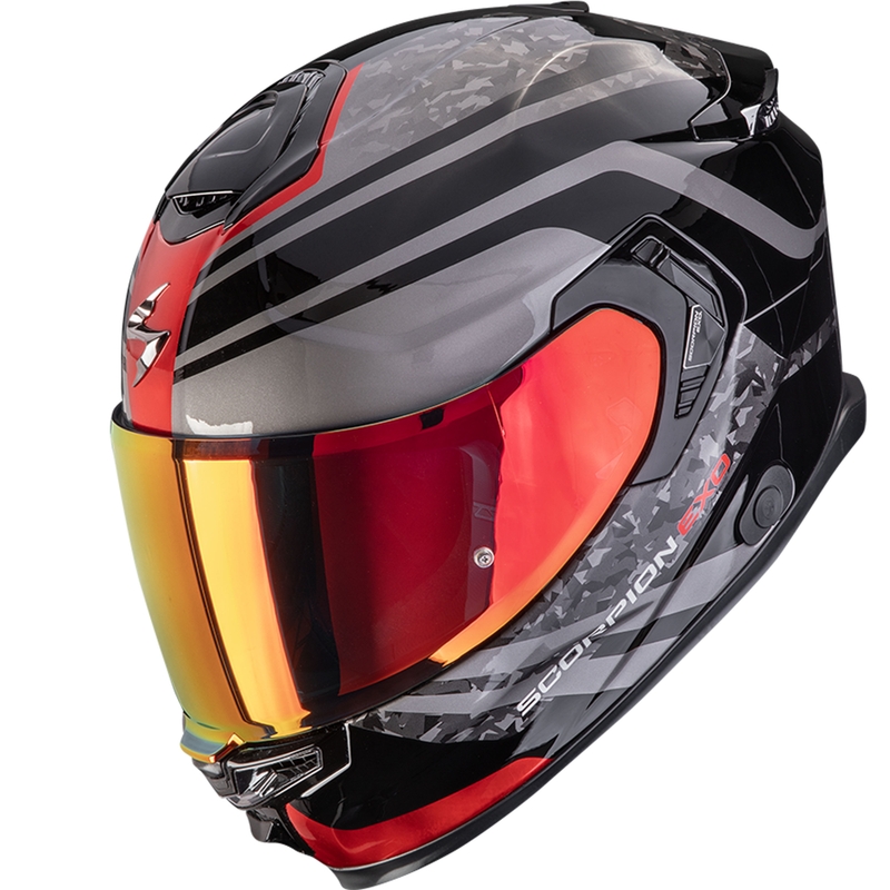 Integrēta motocikla ķivere Scorpion EXO-GT SP Air Arten melns-arkans