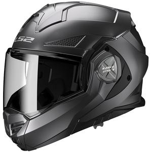 LS2 FF901 Advant X Solid titāna matēta flip-up motociklu ķivere