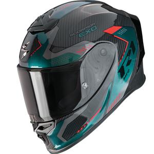 Integrēta moto ķivere Scorpion EXO-R1 EVO II Carbon Air Propel melns-zaļš