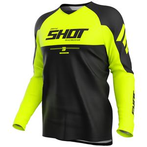 Motokrosa krekliņš Shot Draw Private fluo yellow