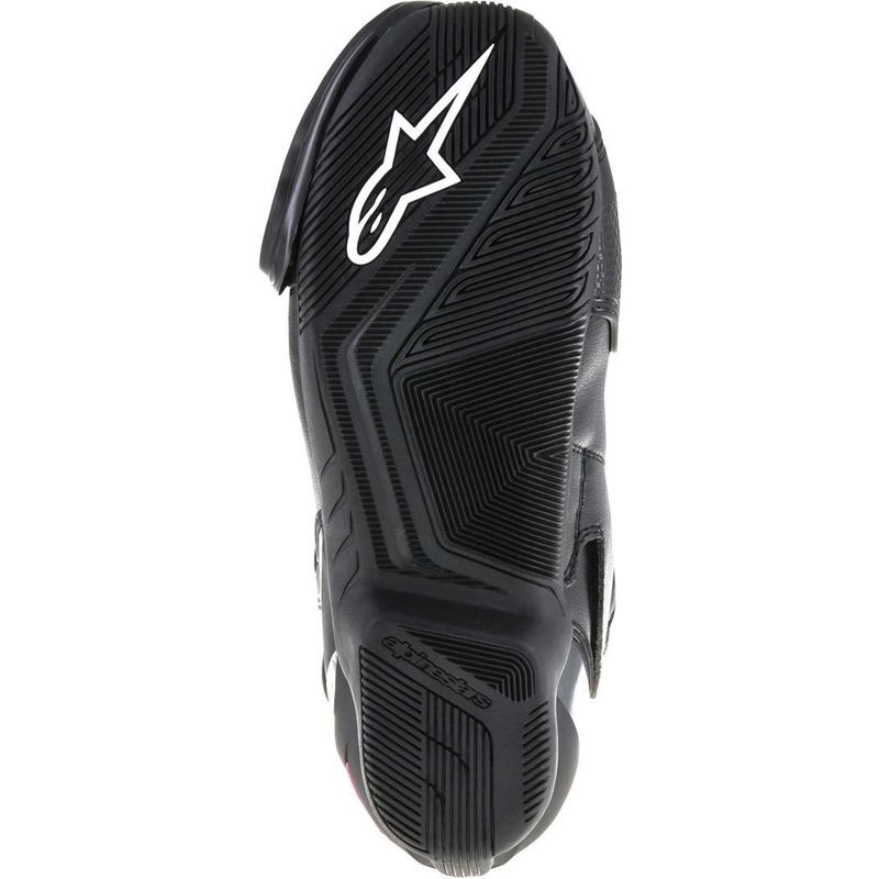 Alpinestars Stella S-MX 6 sieviešu motociklu zābaki melnā, violetā un baltā krāsā