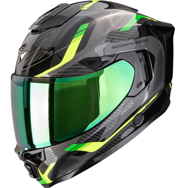 Integrēta motocikla ķivere Scorpion EXO-1500 Air Sleek melns-zaļš