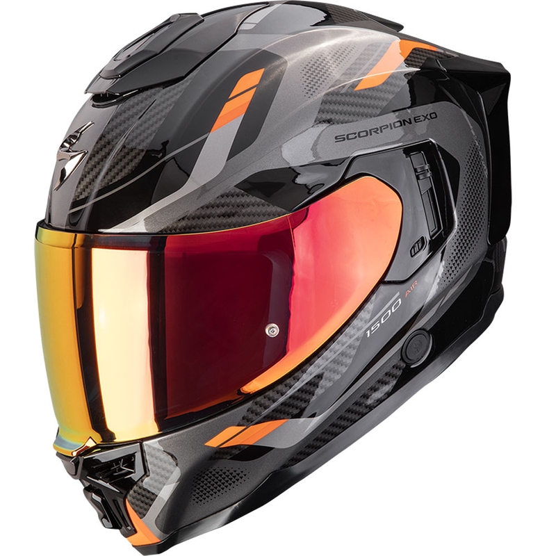 Integrēta motocikla ķivere Scorpion EXO-1500 Air Sleek melns-oranžs