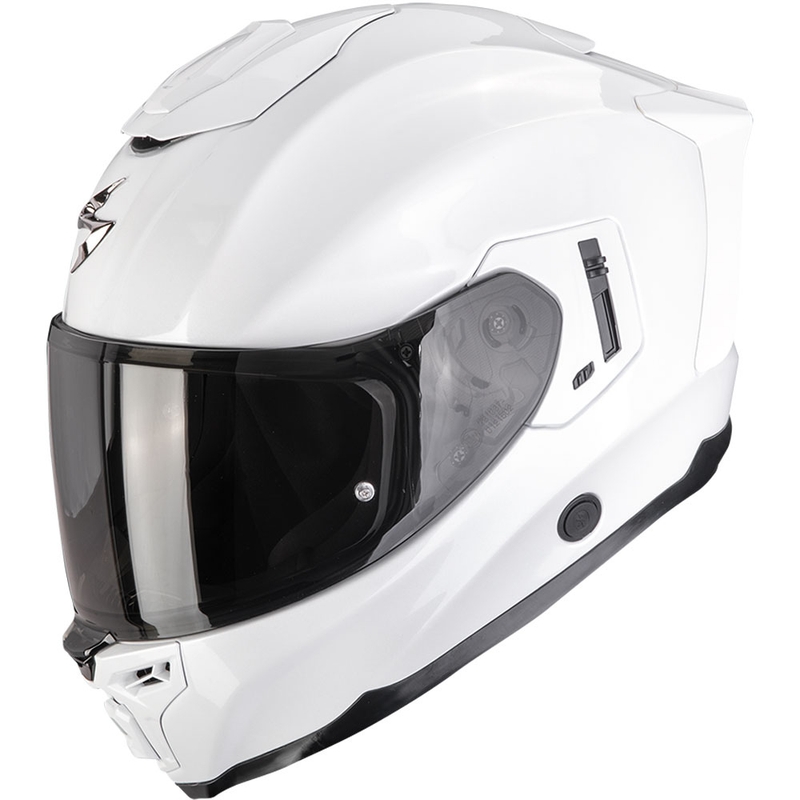 Integrēta motocikla ķivere Scorpion EXO-1500 Air Solid perlamutra balta