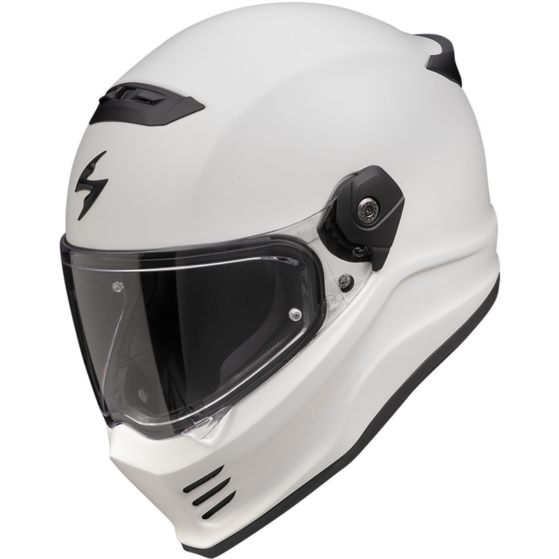 Integrēta moto ķivere Scorpion Covert FX Solid matēta, gaiši pelēka