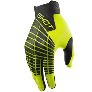 Motokrosa cimdi Shot Core Max fluo dzeltens