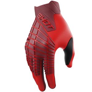 Motokrosa cimdi Shot Core Max sarkans