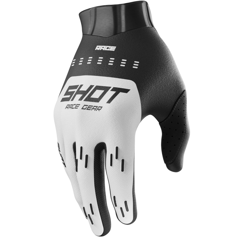 Motokrosa cimdi Shot Race Evo white