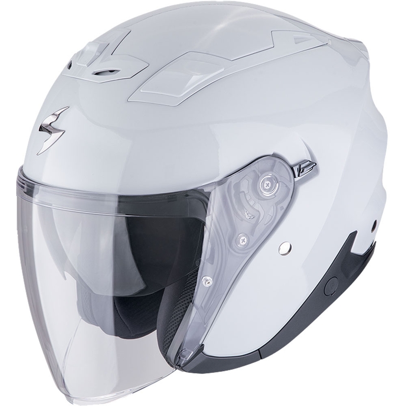 Atvērt motocikla ķivere Scorpion EXO-Z1 Solid perlamutra balta